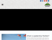 Tablet Screenshot of leadershipmcallen.org